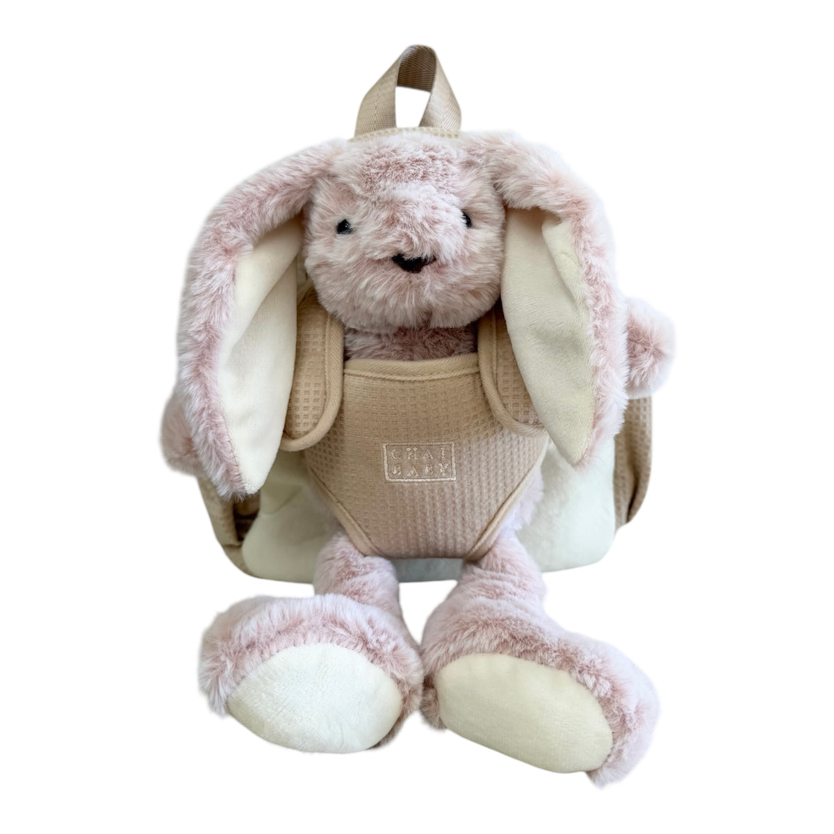 Pink bunny with beige Kids Backpack | Toddler Backpack NZ