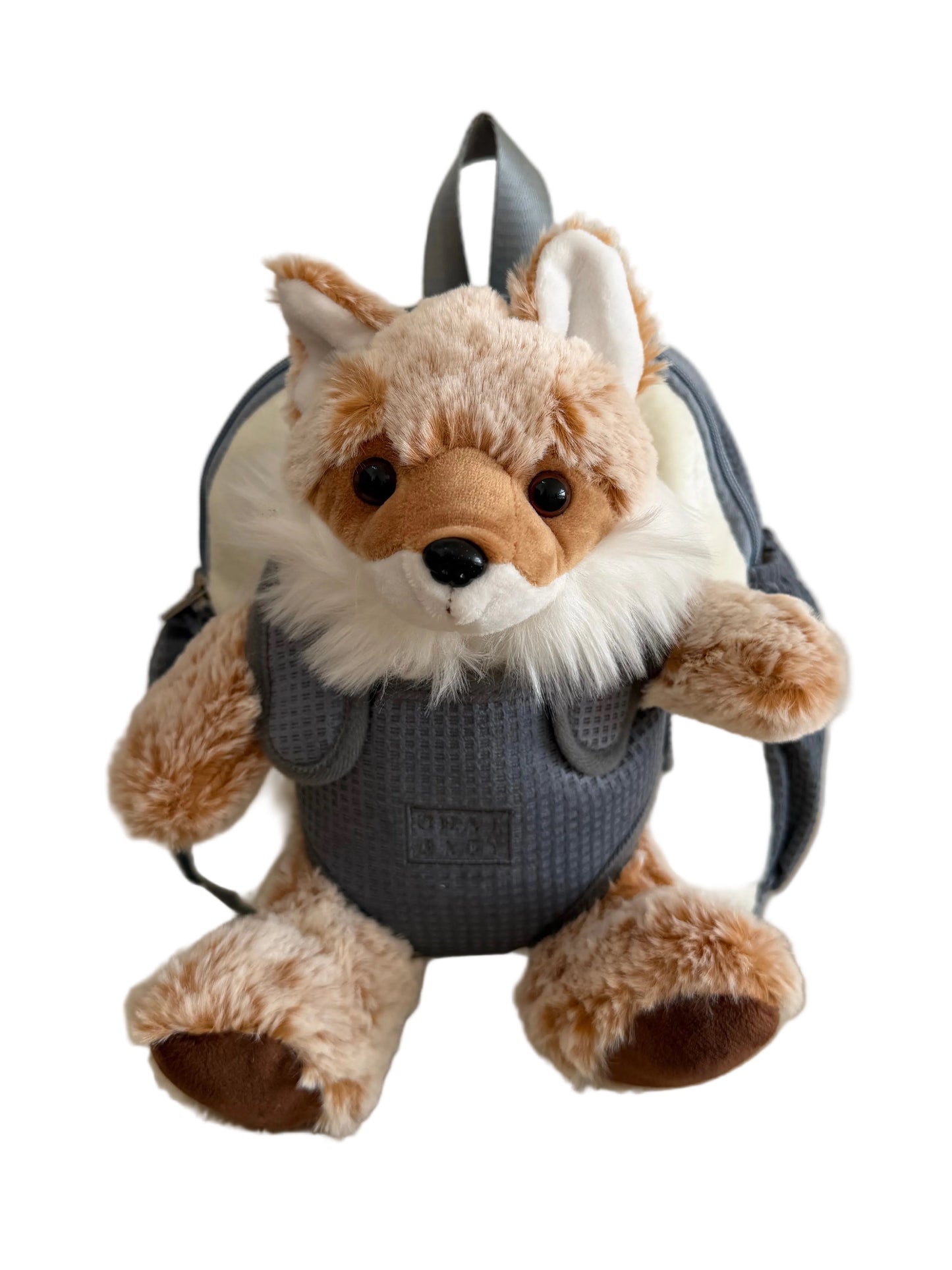 Brown Fox with Blue Kids Backpack | Toddler Backpack NZ