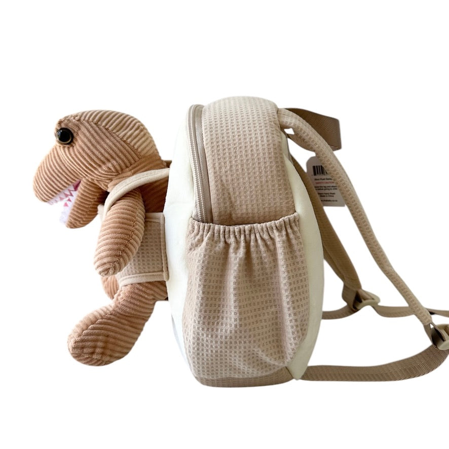 Beige Dinosaur backpack