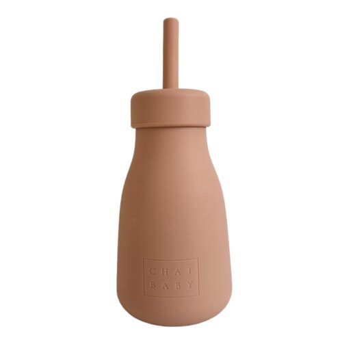 Rusty coloured milk bottle