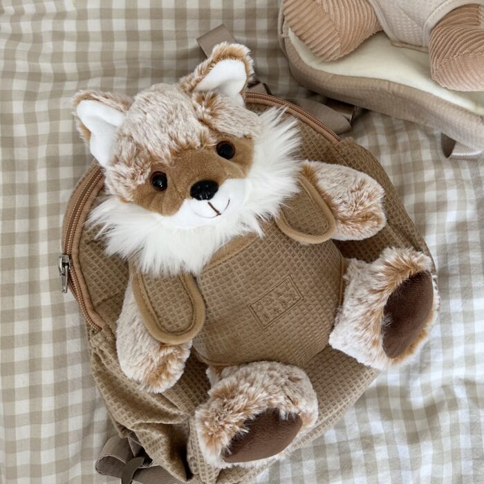 Brown Fox backpack with harness